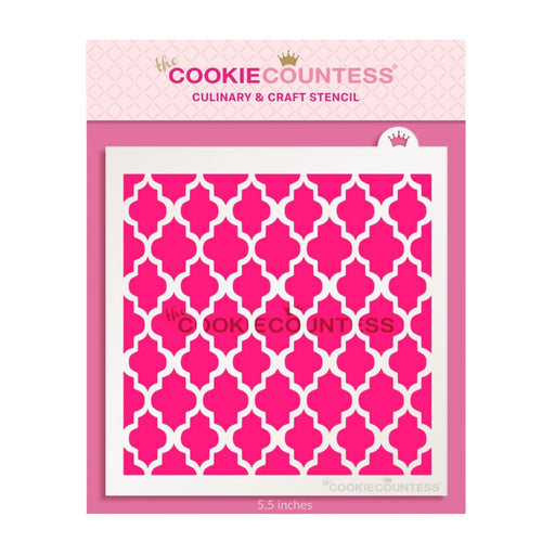 The Cookie Countess Stencil Default Moroccan Lace Stencil