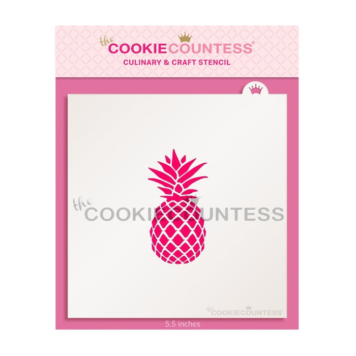 The Cookie Countess Stencil Default Pineapple Stencil