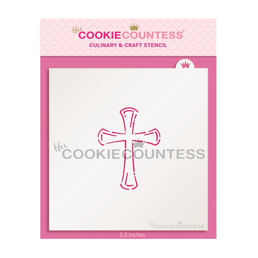 The Cookie Countess Stencil Default Single Cross Stencil