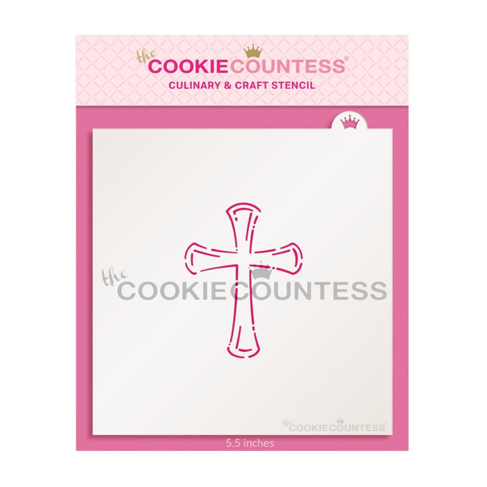 The Cookie Countess Stencil Default Single Cross Stencil