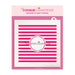 The Cookie Countess Stencil Default Stripes Monogram Stencil