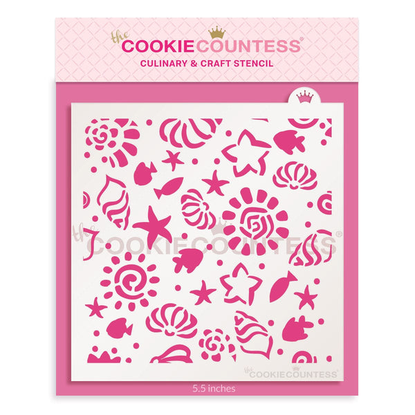 Summer Bikini Accent Cookie Stencil