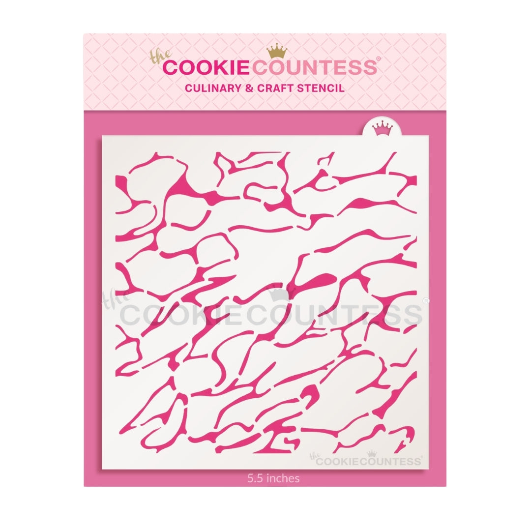 The Cookie Countess Stencil Default Water Pattern Stencil