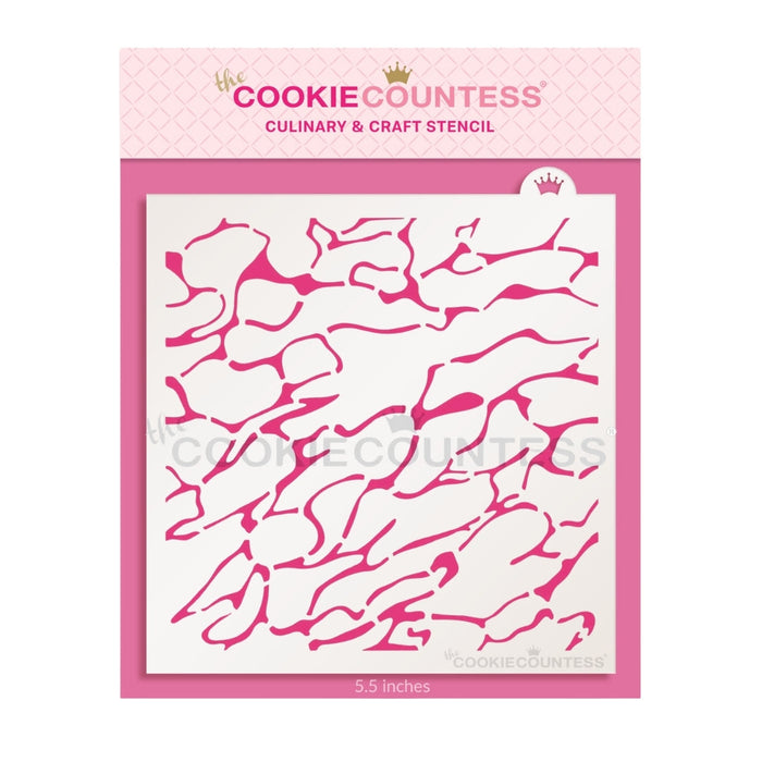 The Cookie Countess Stencil Default Water Pattern Stencil