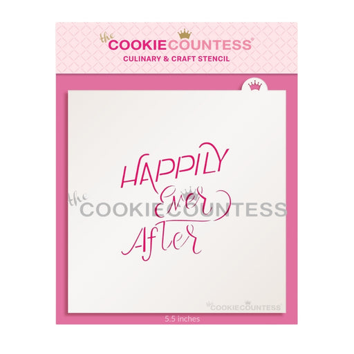 The Cookie Countess Stencil Happily Ever After Stencil