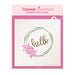 The Cookie Countess Stencil Hello Flowers Wreath 3 Piece Stencil