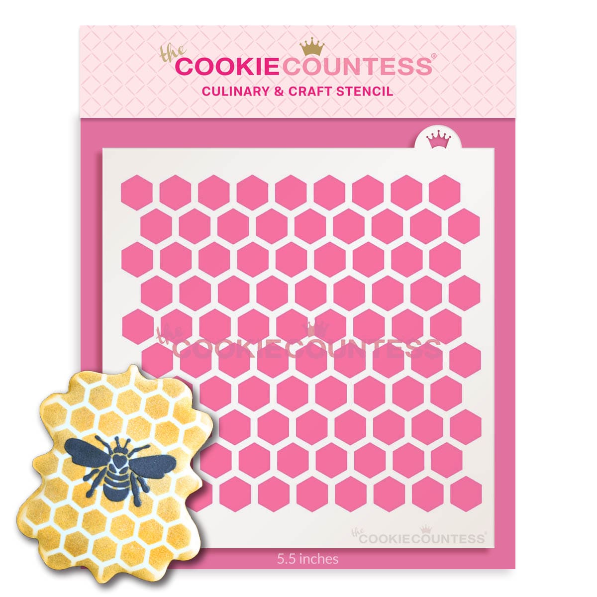 Creative Expressions • Mini Stencil Sweet Honeycomb