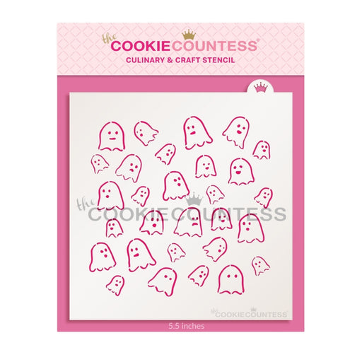 The Cookie Countess Stencil Little Ghosts Stencil