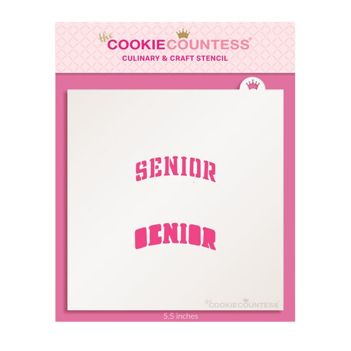 The Cookie Countess Stencil Senior College Sweatshirt Design Stencil