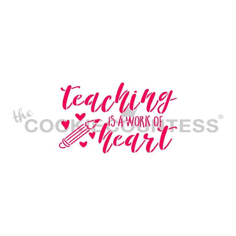 Teaching is a Work of the Heart Teacher Cross Stitch Bookmark Kit NIP