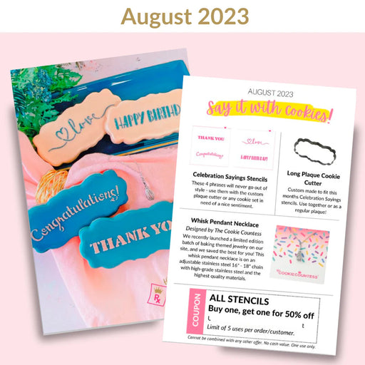 The Cookie Countess Subscription Box August 2023 Subscription Box