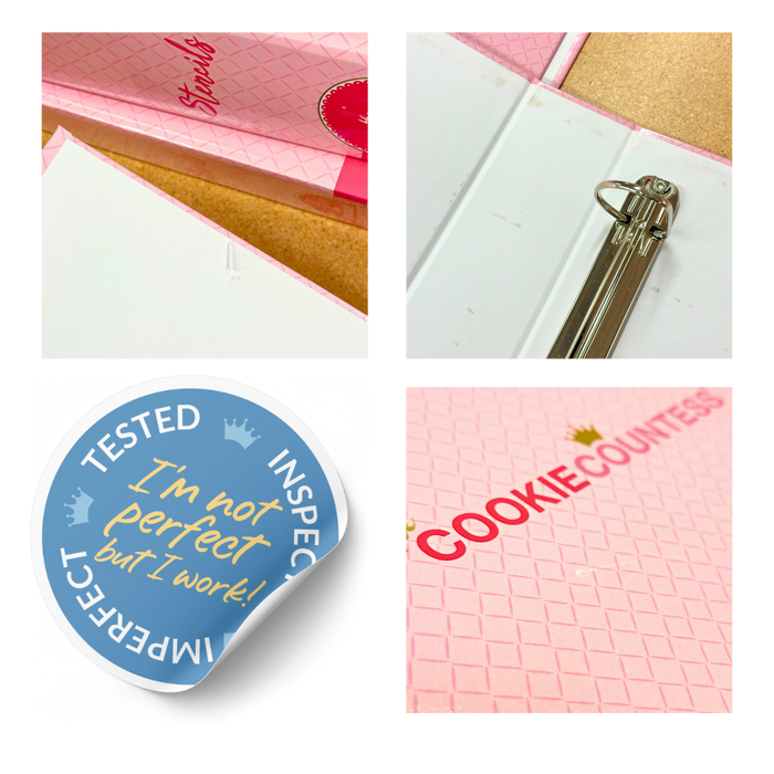 The Cookie Countess Supplies SCRATCH AND DENT Stencil Storage Binder