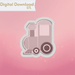 Toy Train Engine Cookie Cutter STL - The Cookie Countess