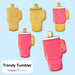 Trendy Tumbler Cookie Cutter - The Cookie Countess