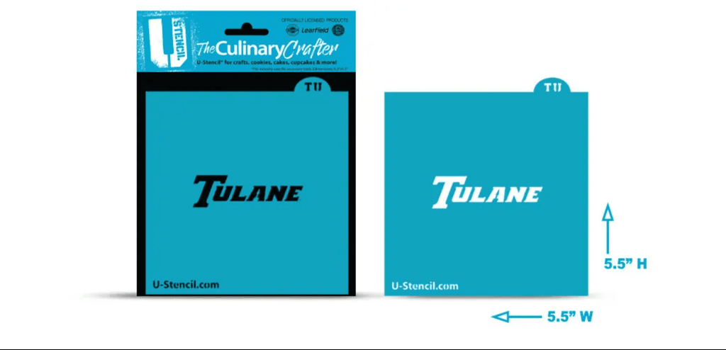 Tulane Logo Stencil Only – store XL